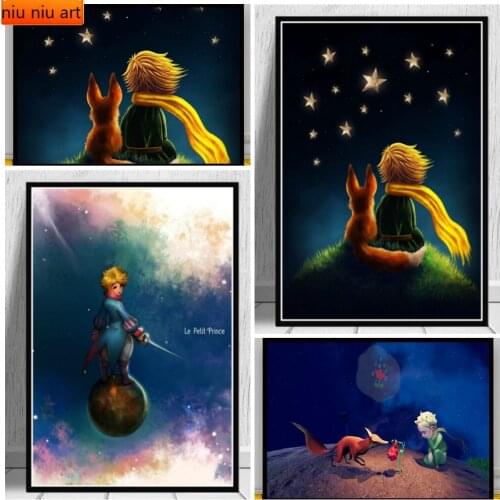 Diamond Painting The Little Prince Movie Rose Fox Alien Full Diamond Embroidery Diamond Mosaic Cross Stitch Kits Home Decor