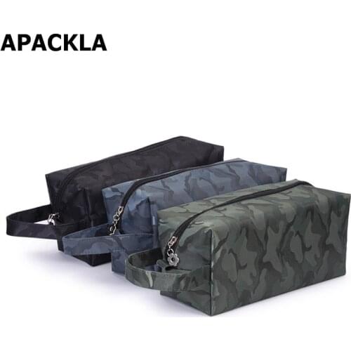 APACKLA Women Men Cosmetic Bag Camouflage Makeup Bag Necessaries for Women Makeup Men Travel waterproof Organizer Toiletry Bag