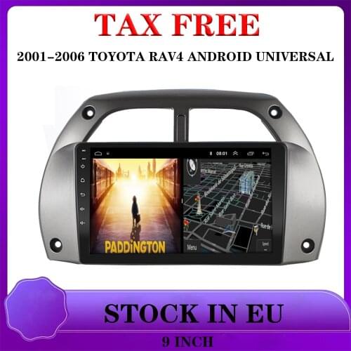 For 01-06 Toyota RAV4 AUTO Android Audio Radio Stereo Wifi With Screen FM USB SD MirrorLink MP5 Player Car Multimedia Player GPS