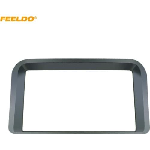 FEELDO Car Audio Radio Fascia Frame for LEXUS LX-470 TOYOTA LC-100 Stereo 2 Din Dashboard Plate Panel Mount Kit #HQ4925
