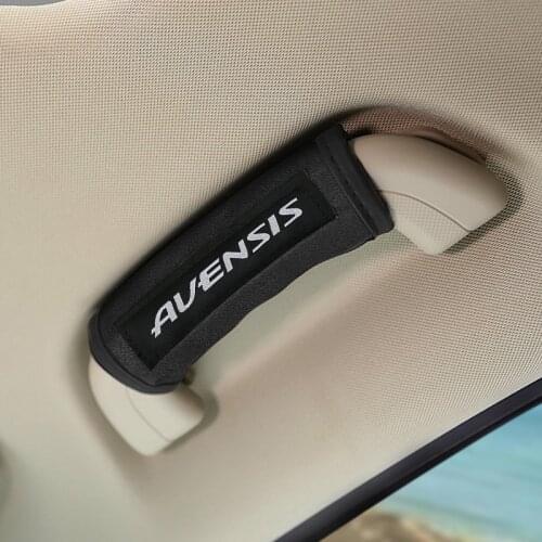 Car interior Car roof handle plush protective cover for Toyota Avensis t25 t27 Stickers Accessories Car-Styling