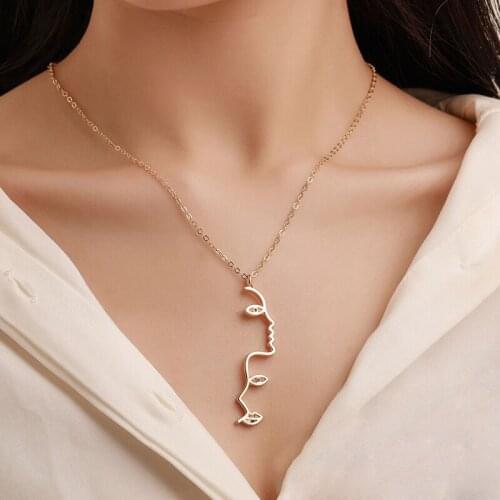 Portrait eyes lips necklace Chains choker for women Jewelry Pendant kakegurui mall goth slytherin shingeki no kyojin