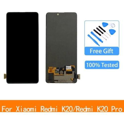6.39'' New Super Amoled for Xiaomi Redmi K20 LCD Display Touch Screen Digitizer Assembly for Xiaomi Redmi K20 Pro LCD