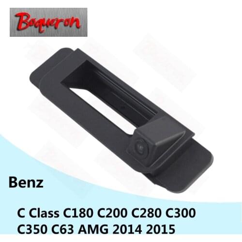 For Mercedes Benz C180 C200 C280 C300 C350 C63 2014 2015 Trunk Handle Car Rear View Camera HD CCD Reverse Parking Backup Camera