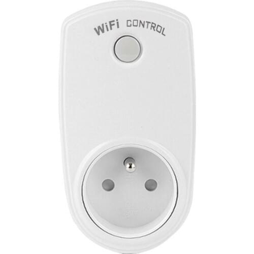 ESPLENTY Smart WiFi Plug Wifi Remote Switch Voice Control No Hub Required Works with Alexa Google and IFTTT French Plug