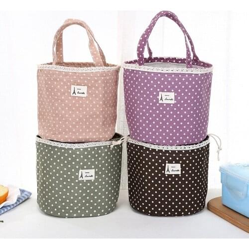 Hot Sale Thermal Insulated Canvas Box Tote Bag Thermal Cooler Food Lunch Canvas Tin Foil Bags For Women Kids Men Camping