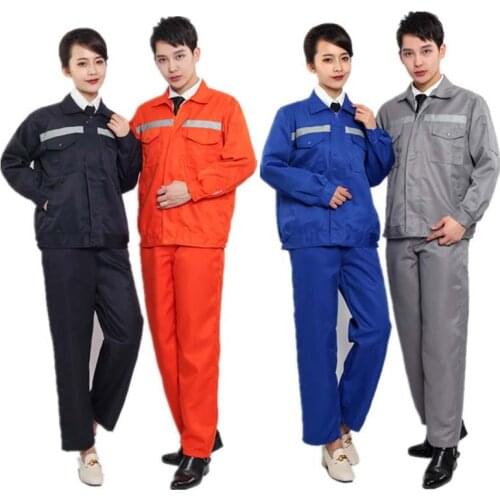 Work clothes set men women overall working suit car workshop air condition electricity installation mechanical repairmen uniform