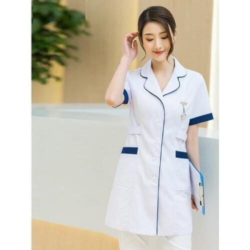 Beautician Work Clothes Scrubs Medical Uniforms Women Dental Health Uniform Laboratory Work Clothes Pet Shop Work La Coat AS298