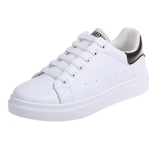 Women White Casual Shoes Platform Classic High Quality Fashion Outdoor Girls Flat Sneakers Zapatos De Mujer Tenis Feminino