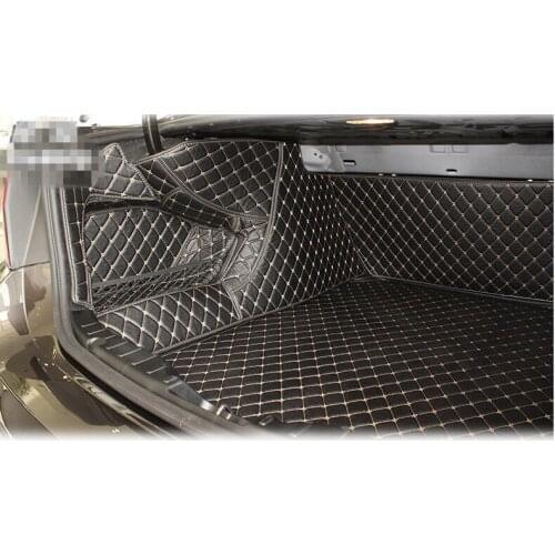 Best quality & Free shipping! Full set trunk mats for BMW 5 Series F11 2016-2010 waterproof wear-resisting cargo liner carpets