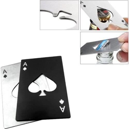 Bottle multi multifunction poker beer gadget A credit card multitool gear spade wallet kit multipurpose opener