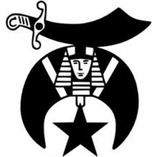 13.9cm*14.7cm Shriners Freemason Masonic Fashion Stickers Decals Vinyl