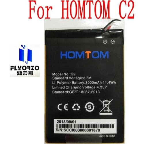 New High Quality 3000mAh HOMTOM C2 Battery For HOMTOM C2 Mobile Phone