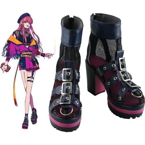 Paradox Live Anne Faulkner BAE CV.96 High Heel Cosplay Shoes Boots Halloween Carnival Cosplay Costume Accessory