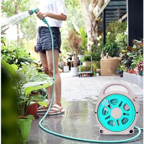 Portable hose truck flower watering gun high-pressure car washing gun telescopic hose nozzle garden tools