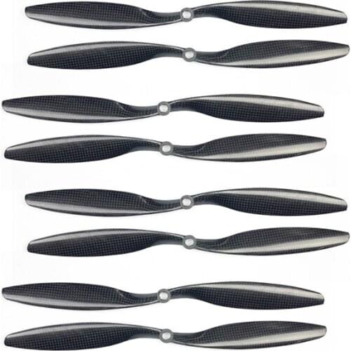 1047 1245 12x4.5 3K Carbon Fiber Propeller CW CCW 1245 Props For Quadcopter Hexacopter UFO F05327