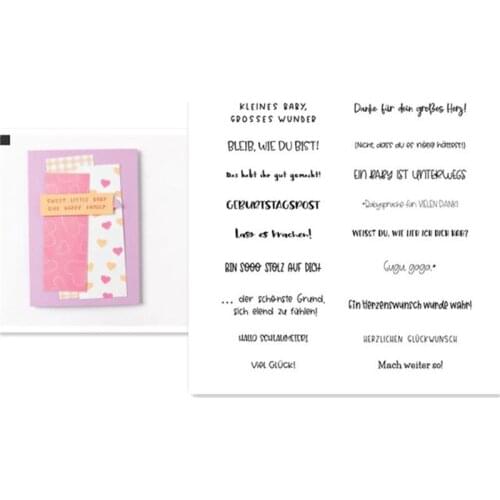 HALLO Metal Cutting Dies and Stamps for Craft Dies Stencil Template Scrapbooking Embossing Knife Mould Punch Making Card Dies