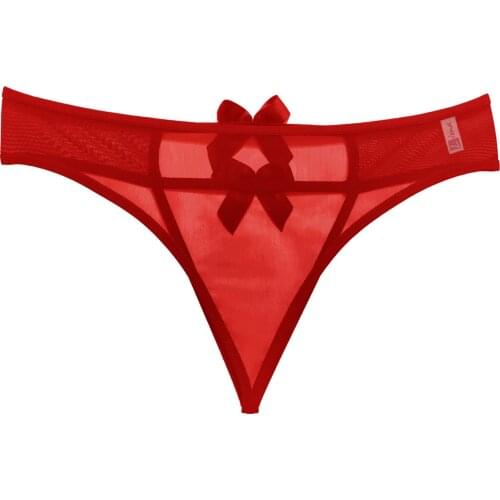 XS S M L XL 2XL 3XL Sizes Red Black Colors Sexy Lingerie Transparent Crotchless Open Back Mesh Panties Briefs For Women Ladies