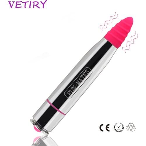 VETIRY Lipsticks Vibrator Mini Electric Bullet Vibrator Massager Clitoris Stimulator G-spot Magic Wand Sex Toys for Woman