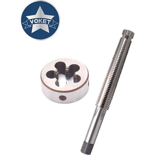 VOKET 1 Set Left hand Trapezoidal tap and Die set TR 8 10 12 14 16 X1.5 X2 X3 X4 Screw Thread T R taps Round Threading dies