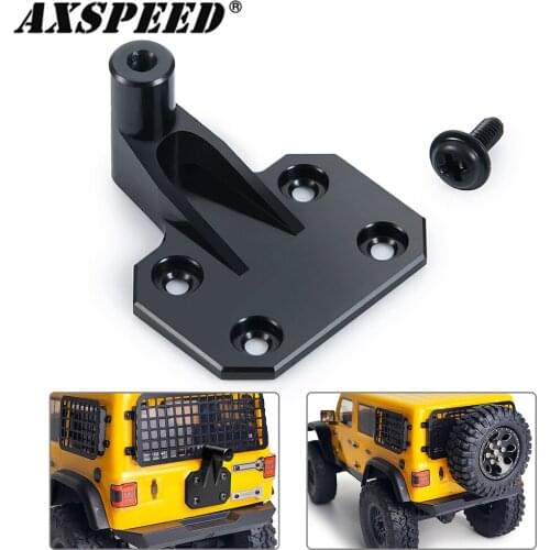 AXSPEED Rear Spare Tire Bracket Metal Tire Fixed Rack for 1/24 Axial SCX24 AXI00002 RC Crawler Car Simulated Decoration Parts