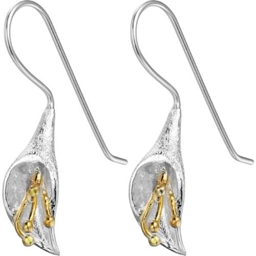 Vintage Flower Stud Earrings For Women Silver Color Geometric Earrings Brinco Trendy Fashion Jewelry Gifts