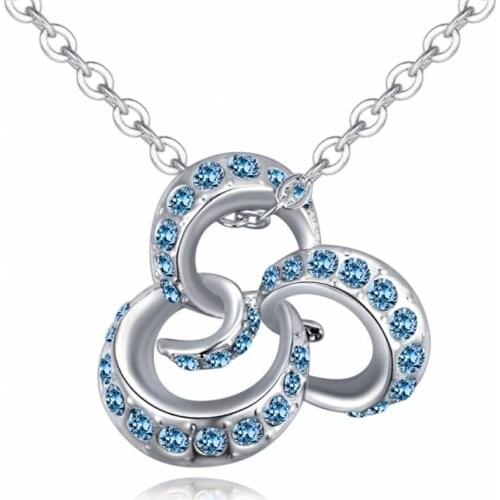 TRACYSWING 5 Colors Real Rose Gold Color Austrian Crystals Sweater pendant necklace for women monkey style #TW132053