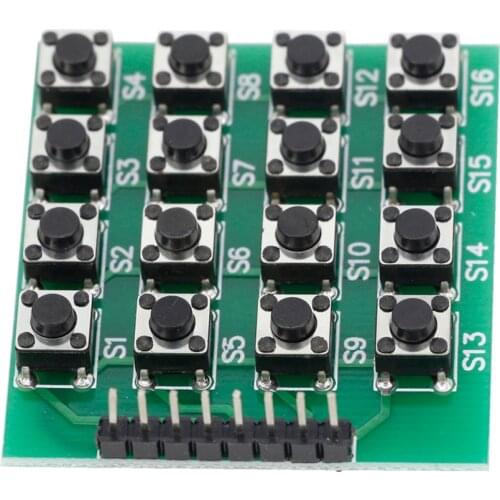 4X4 matrix keyboard, micro switch, 16 keys, single-chip computer external expansion keyboard module arduino
