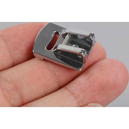 1PC Rolled Hem Curling Sewing Presser Foot For Sewing Machine Singer Janome Sliver Tone