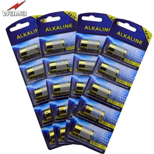 20pcs/4pack New Wama 4LR44 6V Dry Alkaline Batteries Cells Cosmetic Pen Bark Control Camera 28A 4AG13 544 L1325 4A76 Battery