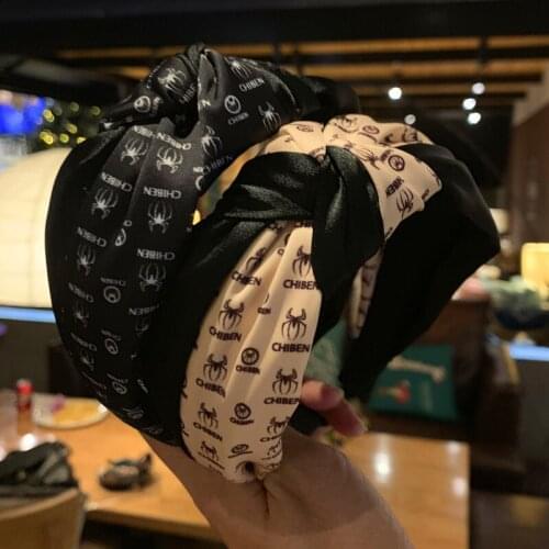 30pcs/lot DIY Simple Contrast Color Antiskid Tie Knot Head Band Wash Face Wide HeadBands Hair Styling Tools Accessory HA1176