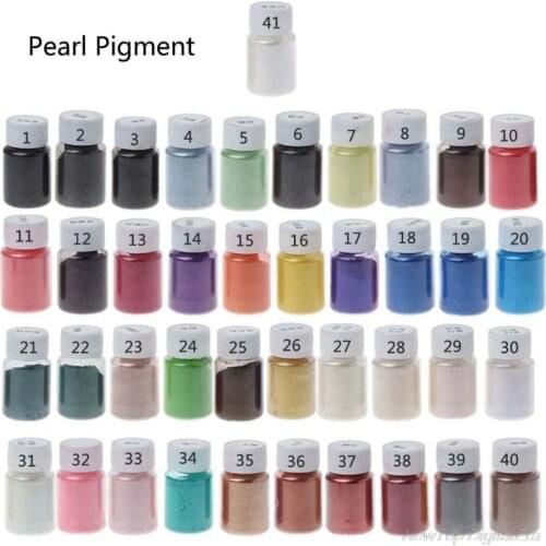 41 Colors Pearlescent Pigment Mica Powder Epoxy Resin Colorant Dye Pearl Pigment Resin Jewelry Making D02 20 Dropshipping