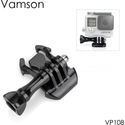 Vamson for GoPro Accessories Helmet Mount Base Adapter Buckle With Long Screw For Gopro Hero 8 7 6 5 4 3 for Xiaomi for Yi VP108
