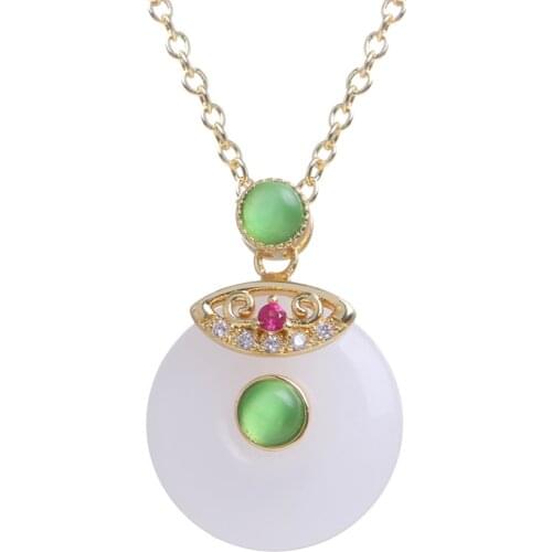 Bettyue Noble Delicate Round Shape Necklace For Women With Gold Intricate Jewelry Fashion Statement Classic Party Decoration