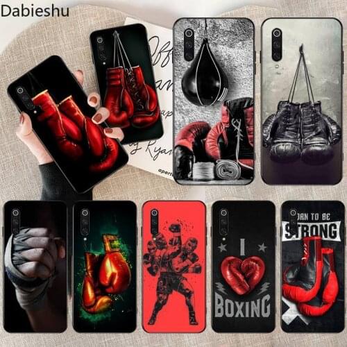 Boxing Gloves Black Cell Phone Case for Xiaomi Mi Note 10 Lite Mi 9T Pro xiaomi 10 10 CC9 Pro 9SE
