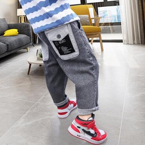 Kids Boys Pants 2020 Spring Children Teenage Casual Trousers Autumn Loose Leggings For Baby Child 4 To 14 Years Old