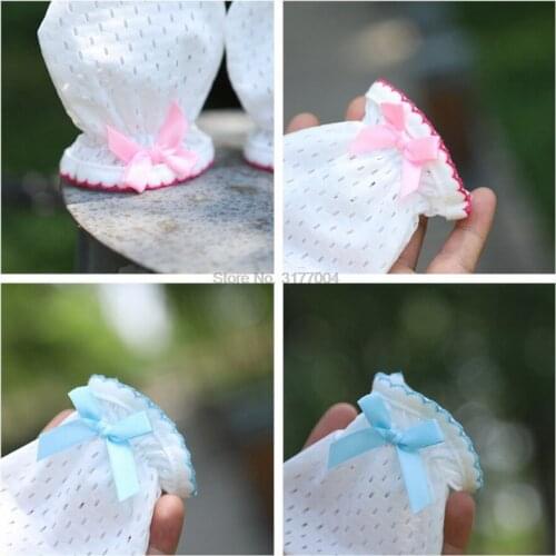 DHL 200pair Unisex Ice Silk Soft Baby Anti Scratching Gloves Protection Face Newborn Adjustable Mittens Clothing