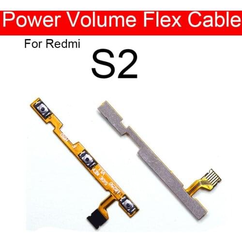 Power & Volume Flex Cable For Xiaomi Redmi S2 Side Key Button Switch Audio Control Flex Ribbon Cable Replacement Repair