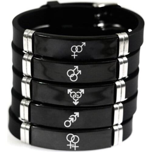 Hot Rainbow Lesbian Lesbians Pride Gay Pride stainless steel String Friendship Bracelet Exquisite Wristlet women bracelet