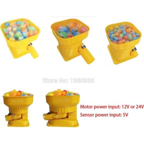 32mm 45mm Capsule ball machine 45mm capsule ball Plastic bucket Toy coin hopper DC12V or 24V Motor For Childrens game machine