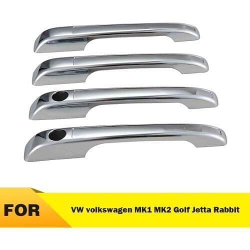 Carbon fibe Exterior Door Handles cover set Handle Trim for VW volkswagen MK1 MK2 Golf Jetta Rabbit