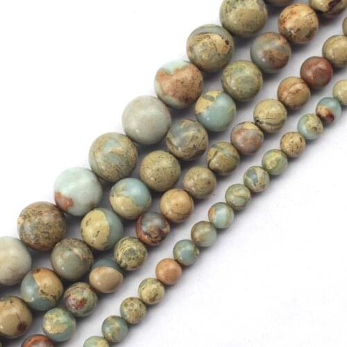 Round natural shoushan jades / Snake Skin Jaspers stone beads DIY loose stone beads for jewelry making strand15" wholesale