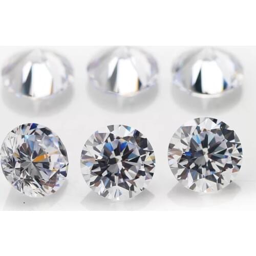 China selling cz stone 500pcs/lot 3A round shape cubic zirconia 1.4-1.75mm white color cz gemstone for making rings