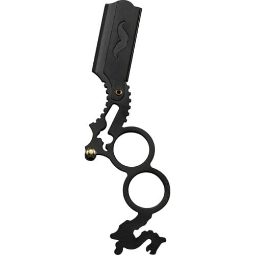 Multi-function Barber Beard Straight Edge Razor Classical Barber Razor Eyebrow Trimming Blades Replaceable Beard Shaving Tools