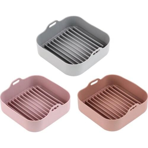 Multi-functional Air Fryer Silicone Pot Air Fryers Oven Tools Bread Fried Chicken Pizza Basket Baking Tray Kitchen Accessories