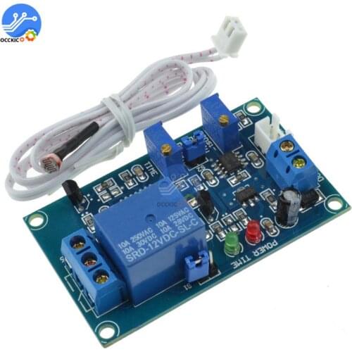 12V photoresistor relay module light detect sensor with timer car light control