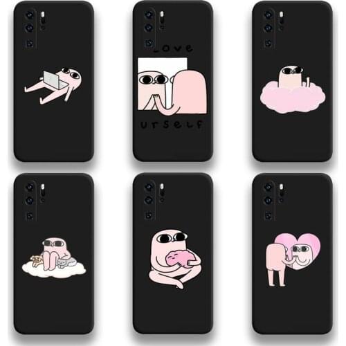 Cartoon Funny big eyes ketnipz Phone Case For Huawei P20 P30 P40 lite E Pro Mate 40 30 20 Pro P Smart 2020