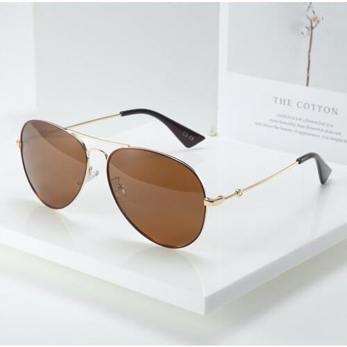 MARC Polarized sunglasses classic Pilot Men Oversize Trendy Brand Ocean-lens TAC1.1 Alloy luxury resin Currency vintage Women