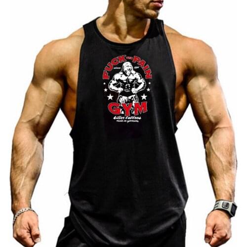 New fashion cotton sleeveless shirt tank top men fitness shirt men gyms bodybuilding workout gym singlet vest fitness men