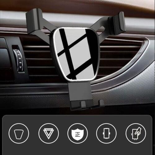 New Car Phone Holder for Car CD Slot Air Vent Mount Phone Holder Stand for iPhone Samsung Metal Gravity Mobile Phone Holder